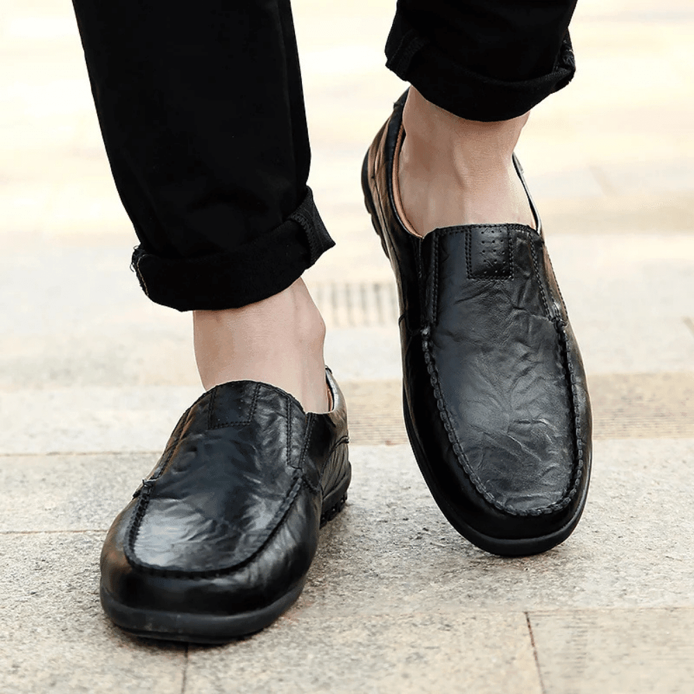 Mocassim Masculino de Couro Elegano® Leather - Elegano