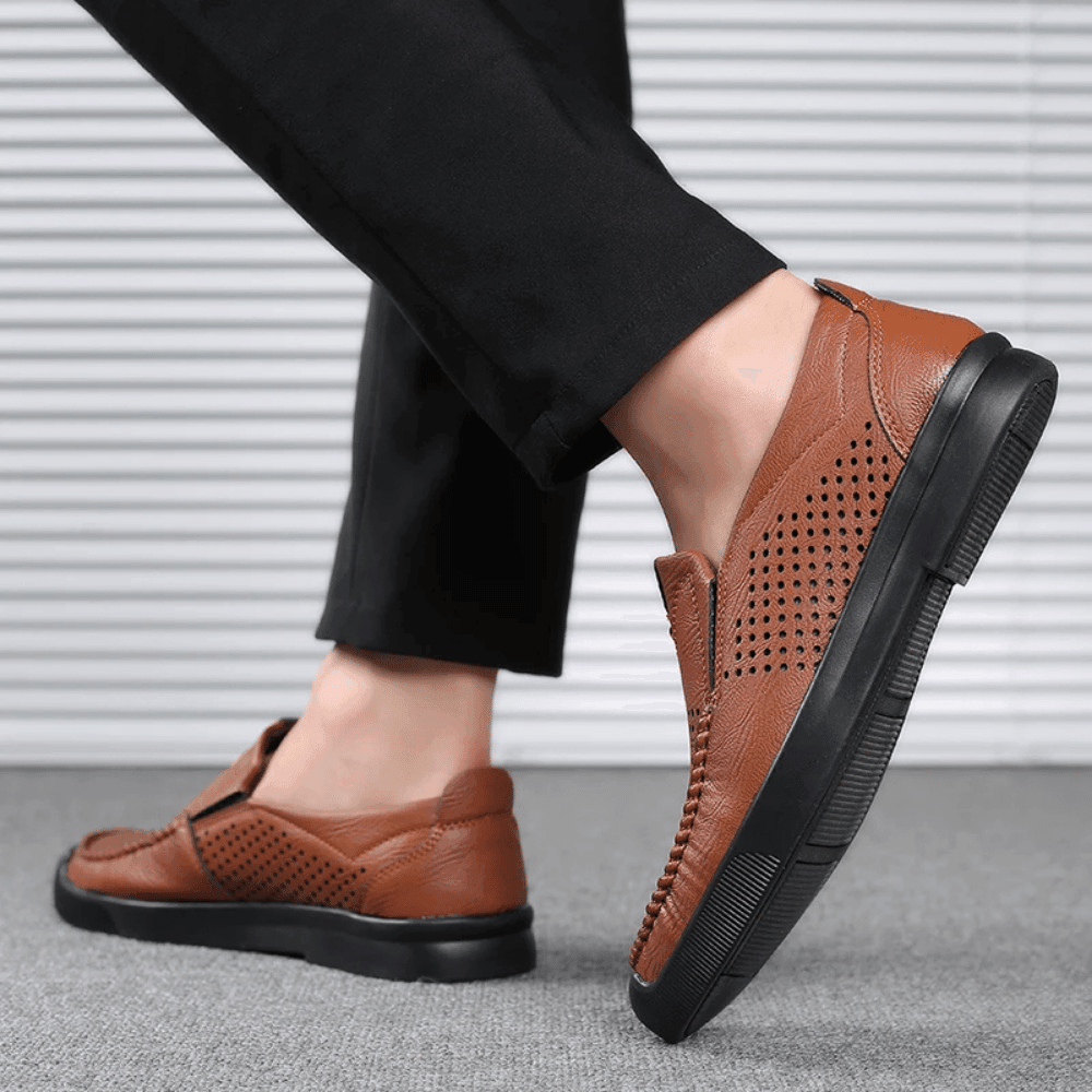 Mocassim Masculino de Couro Elegano® Milão - Elegano