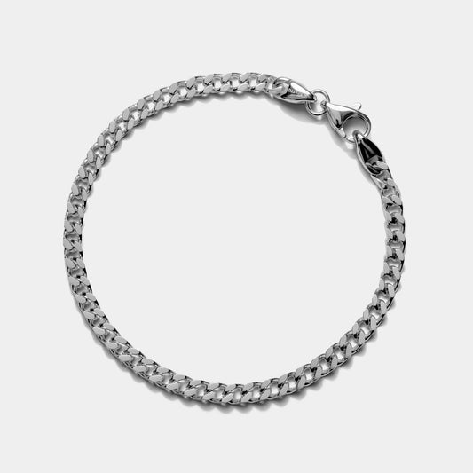 Cuban Chain Bracelet SIlver (4mm)