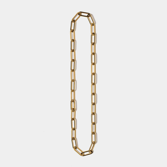 Paperclip Necklace Gold