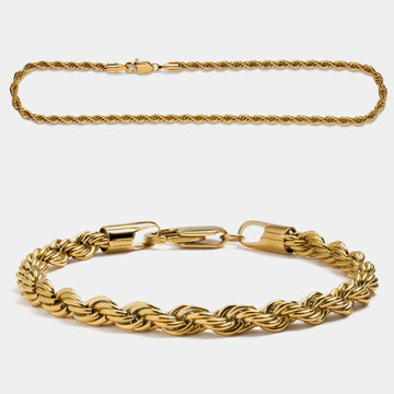 Rope Chain Bundle Gold W