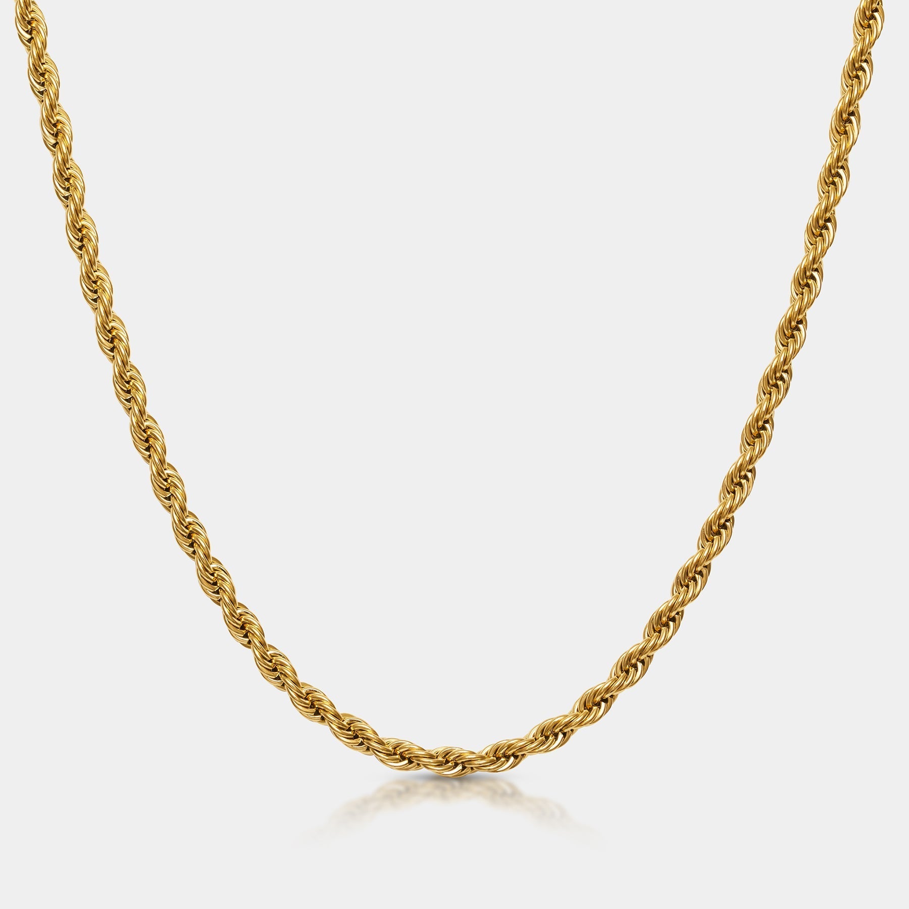 Rope Chain Necklace Gold W