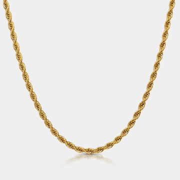 Rope Chain Necklace Gold W