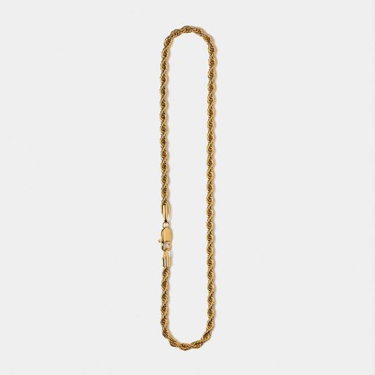 Rope Chain Necklace Gold W